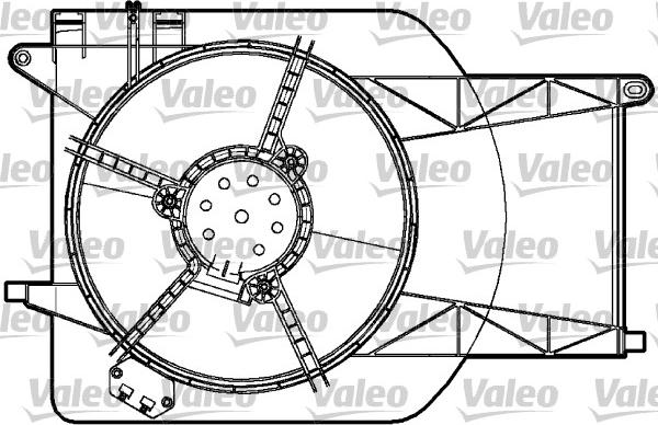 Valeo 698765 - Вентилятор, охолодження двигуна autocars.com.ua