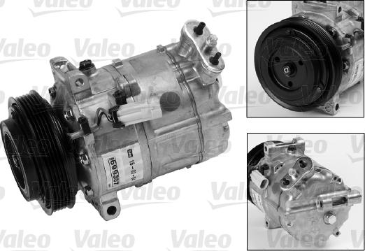 VALEO 699807 - Компресор, кондиціонер autocars.com.ua
