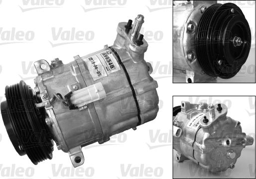 VALEO 699848 - Компресор, кондиціонер autocars.com.ua