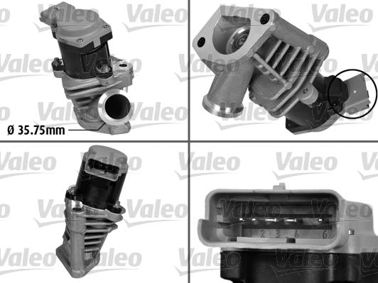 Valeo 700408 - Клапан повернення ОГ autocars.com.ua