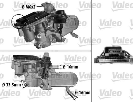 Valeo 700433 - Модуль повернення ОГ autocars.com.ua