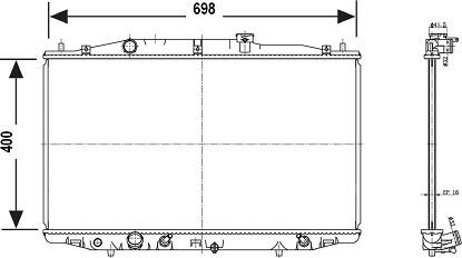 VALEO 700780 - Радіатор, охолодження двигуна autocars.com.ua