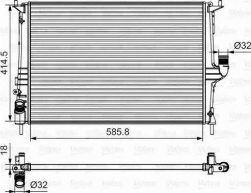 TEMPEST TP.15.63.7612 - Радиатор охлаждения RENAULT LOGAN 08-MT. A-C TEMPEST autocars.com.ua