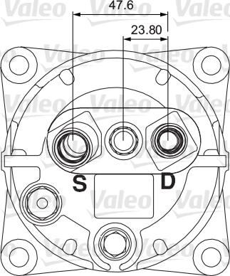 Valeo 700855 - Компресор, кондиціонер autocars.com.ua