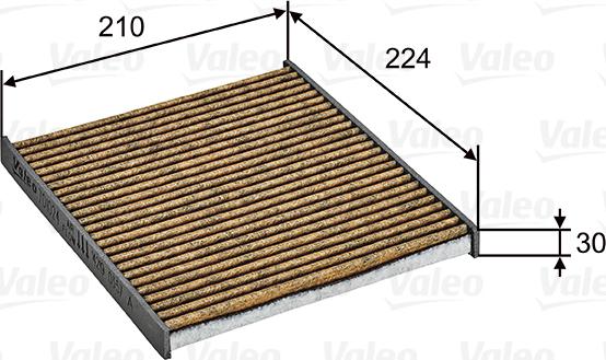 Valeo 701024 - Фильтр воздуха в салоне autodnr.net