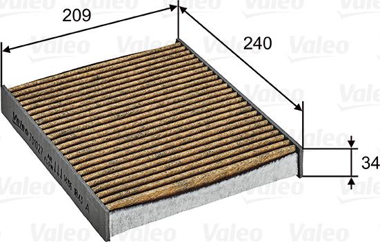 Valeo 701027 - Фильтр воздуха в салоне autodnr.net