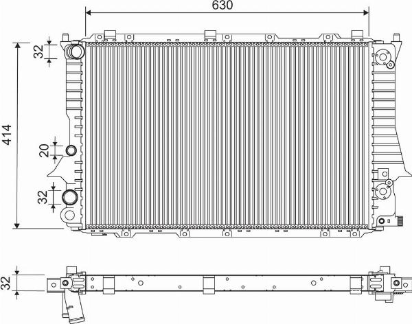 VALEO 701260 - Радіатор, охолодження двигуна autocars.com.ua