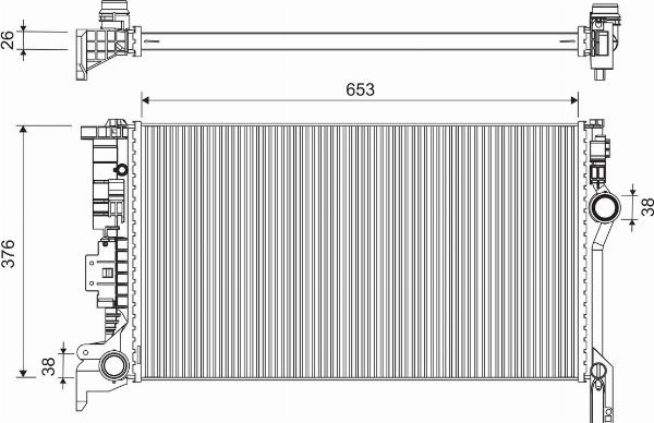 VALEO 701300 - Радіатор, охолодження двигуна autocars.com.ua