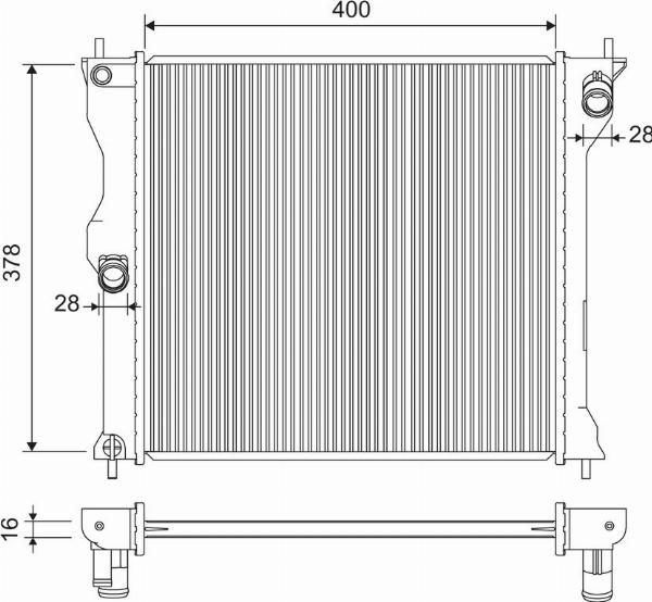 VALEO 701317 - Радіатор, охолодження двигуна autocars.com.ua