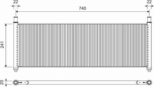 VALEO 701319 - Радіатор, охолодження двигуна autocars.com.ua