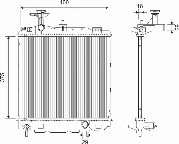 VALEO 701367 - Радіатор, охолодження двигуна autocars.com.ua