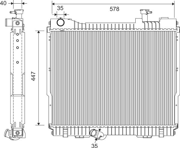 VALEO 701403 - Радіатор, охолодження двигуна autocars.com.ua