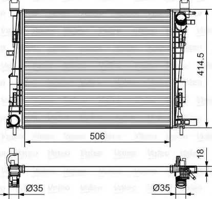 Valeo 701514 - Радиатор, охлаждение двигателя autodnr.net