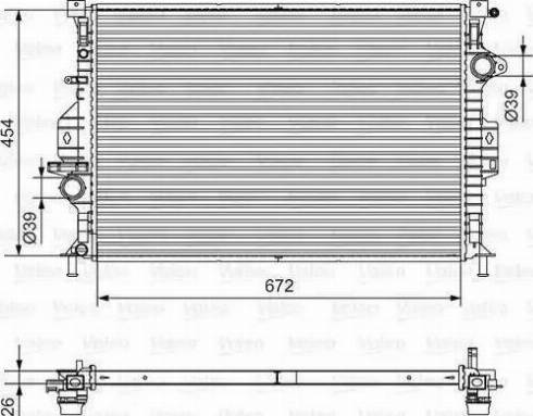 Ava Quality Cooling FD 2425 - Радиатор, охлаждение двигателя autodnr.net