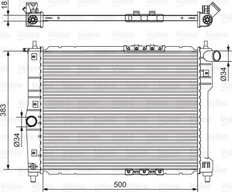 Valeo 701544 - Радиатор, охлаждение двигателя autodnr.net