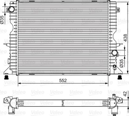 Valeo 701545 - Радиатор, охлаждение двигателя autodnr.net