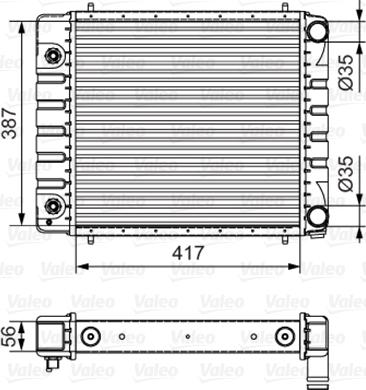 Valeo 701546 - Радіатор, охолодження двигуна autocars.com.ua