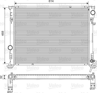 Valeo 701562 - Радіатор, охолодження двигуна autocars.com.ua