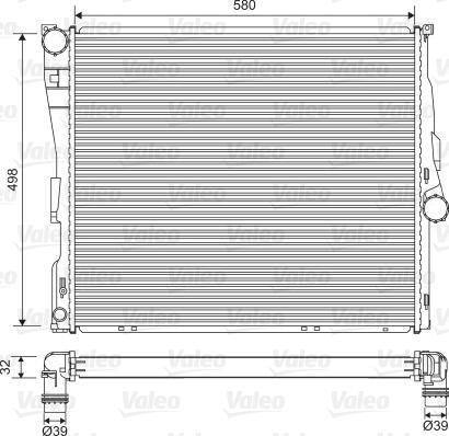 Valeo 701563 - Радіатор, охолодження двигуна autocars.com.ua