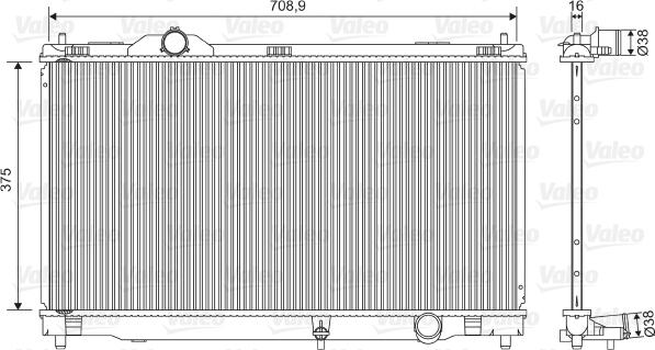 VALEO 701572 - Радіатор, охолодження двигуна autocars.com.ua