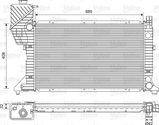 Valeo 701589 - Радиатор, охлаждение двигателя autodnr.net