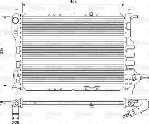 Valeo 701598 - Радиатор, охлаждение двигателя autodnr.net