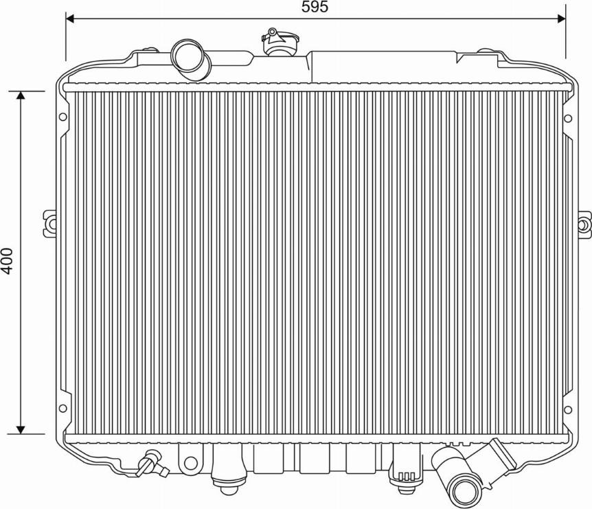 Valeo 701617 - Радіатор, охолодження двигуна autocars.com.ua