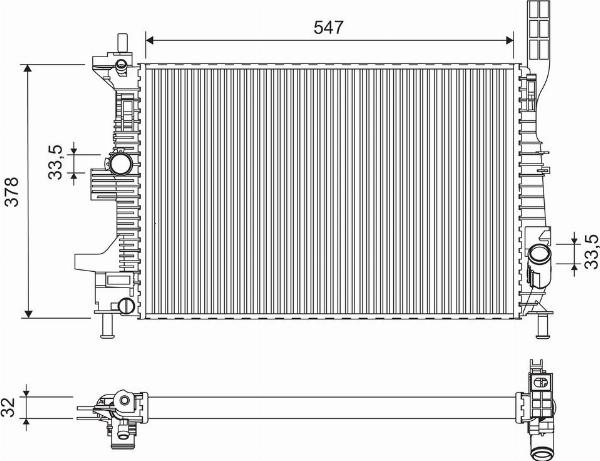 VALEO 701675 - Радіатор, охолодження двигуна autocars.com.ua