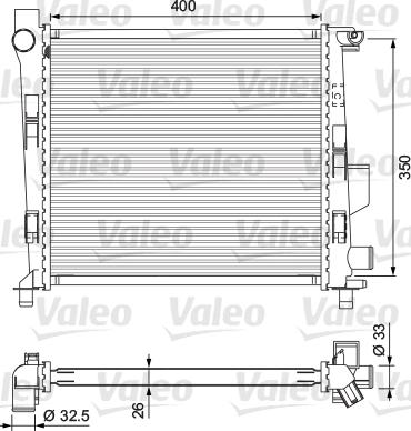 Valeo 701724 - Радиатор, охлаждение двигателя avtokuzovplus.com.ua