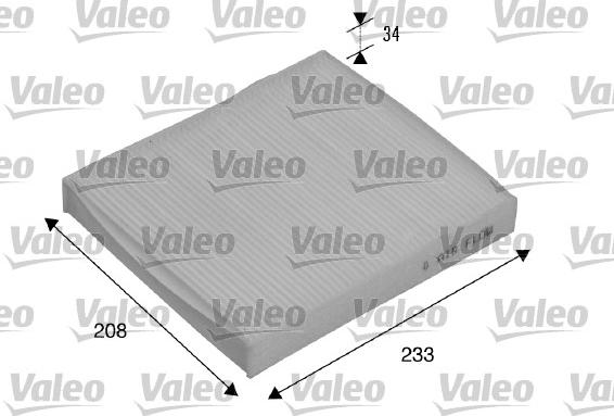 Valeo 715510 - Фильтр воздуха в салоне autodnr.net