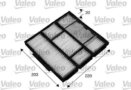 Valeo 715565 - Фильтр воздуха в салоне autodnr.net