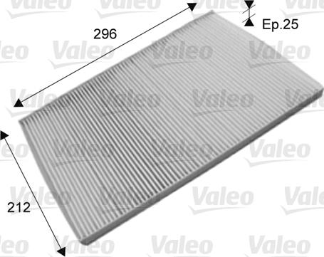 Valeo 715573 - Фильтр воздуха в салоне autodnr.net