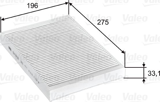 Valeo 715597 - Фильтр воздуха в салоне autodnr.net