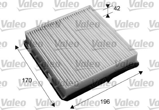Valeo 715653 - Фильтр воздуха в салоне autodnr.net