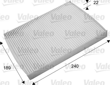 Valeo 715660 - Фильтр воздуха в салоне autodnr.net