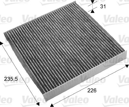 Valeo 715678 - Фільтр, повітря у внутрішній простір autocars.com.ua