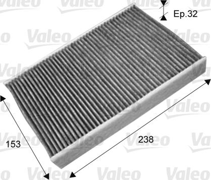 Valeo 715722 - Фильтр воздуха в салоне autodnr.net