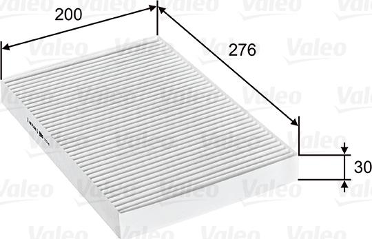 VALEO 715749 - Фільтр, повітря у внутрішній простір autocars.com.ua