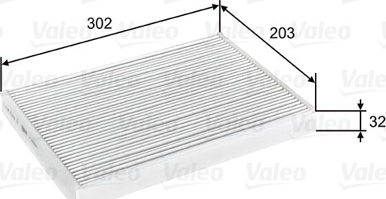 Valeo 716068 - Фильтр воздуха в салоне autodnr.net