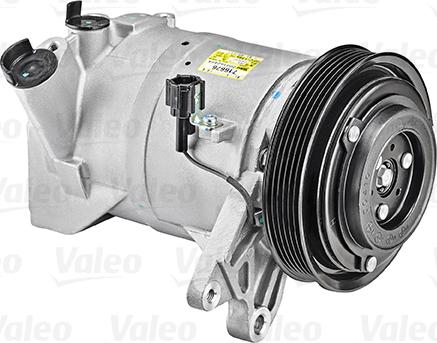 Valeo 716676 - Компресор, кондиціонер autocars.com.ua