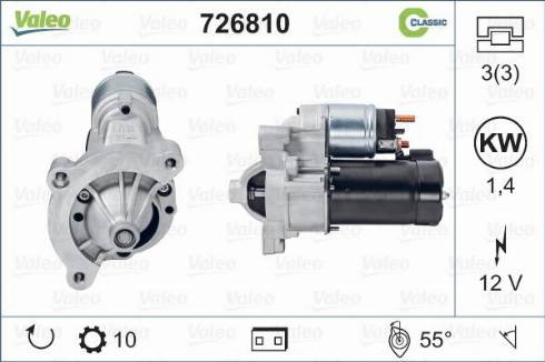 Valeo 726810 - Стартер autodnr.net