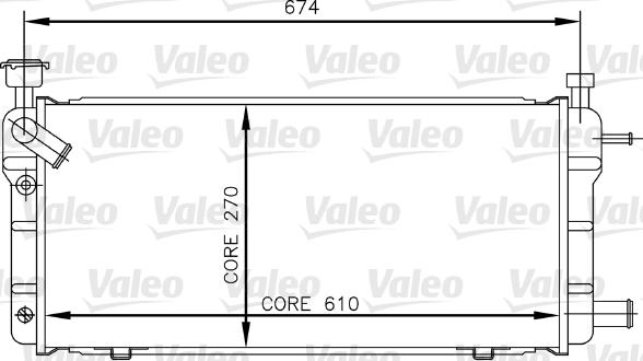 Valeo 730018 - Радіатор, охолодження двигуна autocars.com.ua