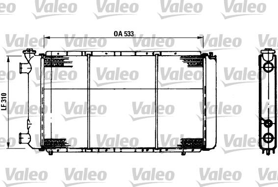 VALEO 730021 - Радіатор, охолодження двигуна autocars.com.ua