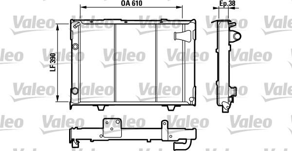 Valeo 730026 - Радіатор, охолодження двигуна autocars.com.ua