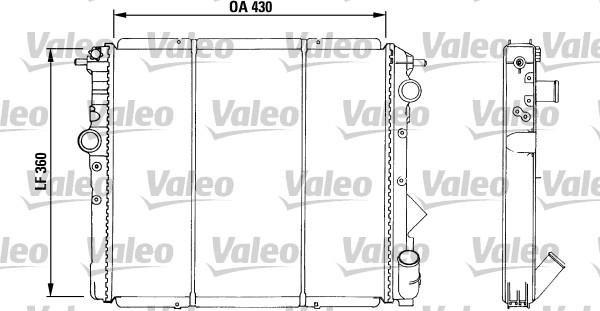 Valeo 730039 - Радіатор, охолодження двигуна autocars.com.ua