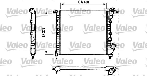 Valeo 730055 - Радіатор, охолодження двигуна autocars.com.ua