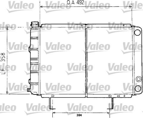 Valeo 730071 - Радіатор, охолодження двигуна autocars.com.ua