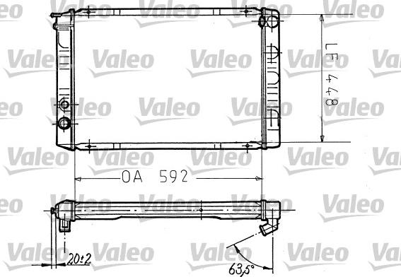 Valeo 730093 - Радіатор, охолодження двигуна autocars.com.ua