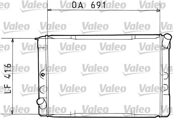 Valeo 730103 - Радіатор, охолодження двигуна autocars.com.ua