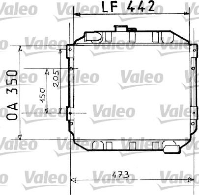 Valeo 730110 - Радіатор, охолодження двигуна autocars.com.ua